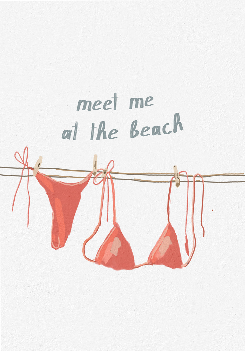 Poster „Treffen Sie mich am Strand“ - Posterbox.dk