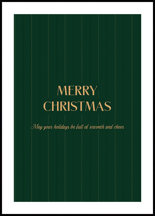 eine frohe Weihnachtskarte mit grünem Hintergrund