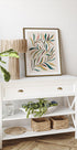 Minimalistisches buntes Poster mit botanischen Blättern - Posterbox.dk