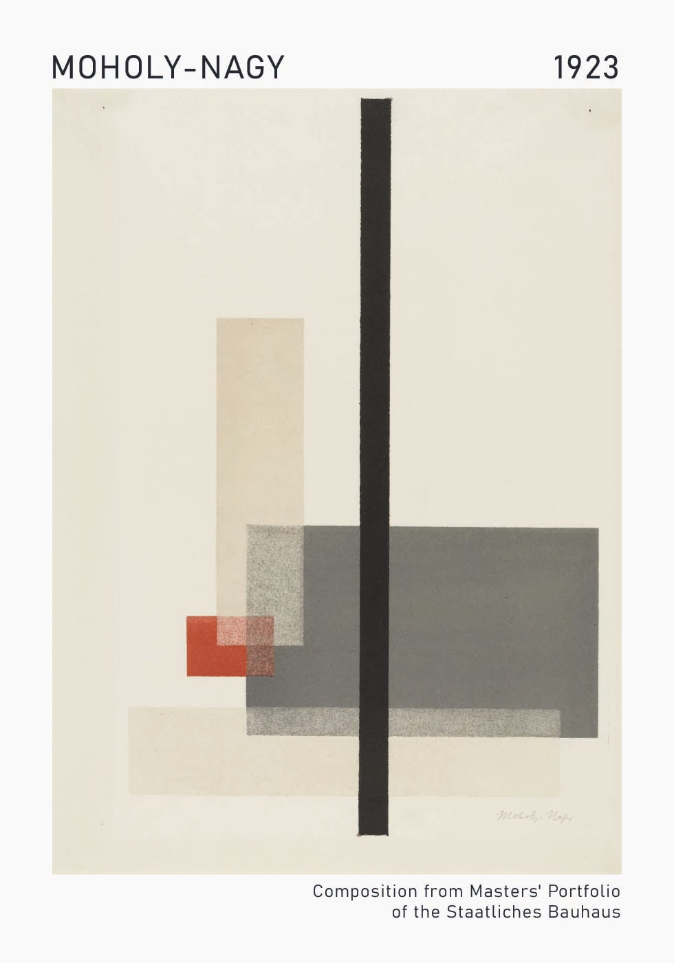 Moholy-Nagy, Bauhaus-Kompositionsplakat - Posterbox.dk