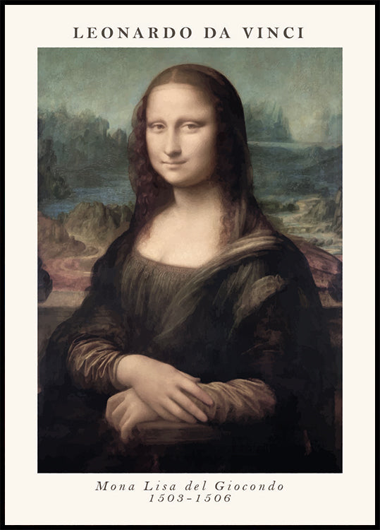 Mona Lisa, Leonardo Da Vinci Poster - Posterbox.dk