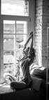 Poster „Morgenentspannung am Fenster“ - Posterbox.dk