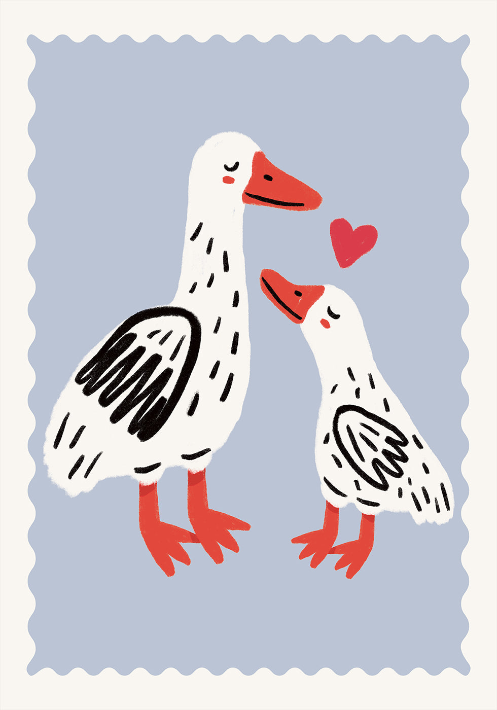 Mother duck and duckling Plakat - Posterbox