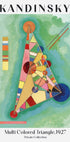 Mehrfarbiges Dreieck, 1927, Wassily Kandinsky Poster - Posterbox.dk