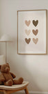 Neutrales Herzgitter-Poster - Posterbox.dk