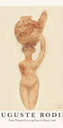 Nackte Frau mit Vase auf dem Kopf Poster - Posterbox.dk