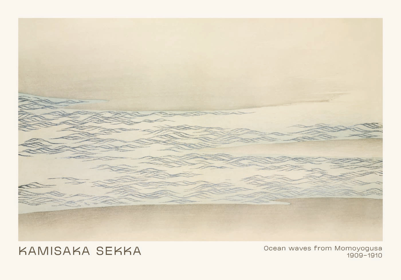 Meereswellen von Kamisaka Sekka Poster - Posterbox.dk