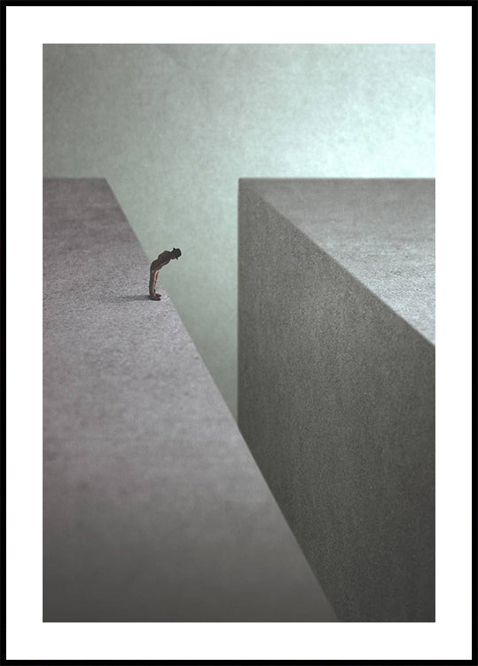On the Edge Konzeptkunst-Druckposter - Posterbox.dk