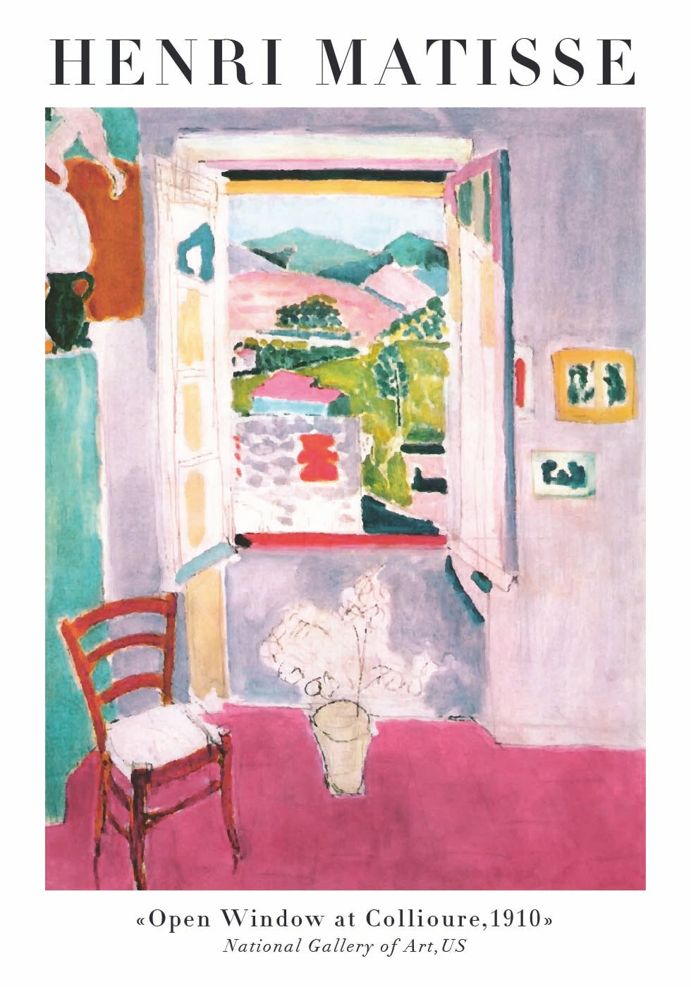 Offenes Fenster bei Collioure Poster - Posterbox.dk