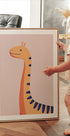 Orangefarbenes Dinosaurier-Poster - Posterbox.dk