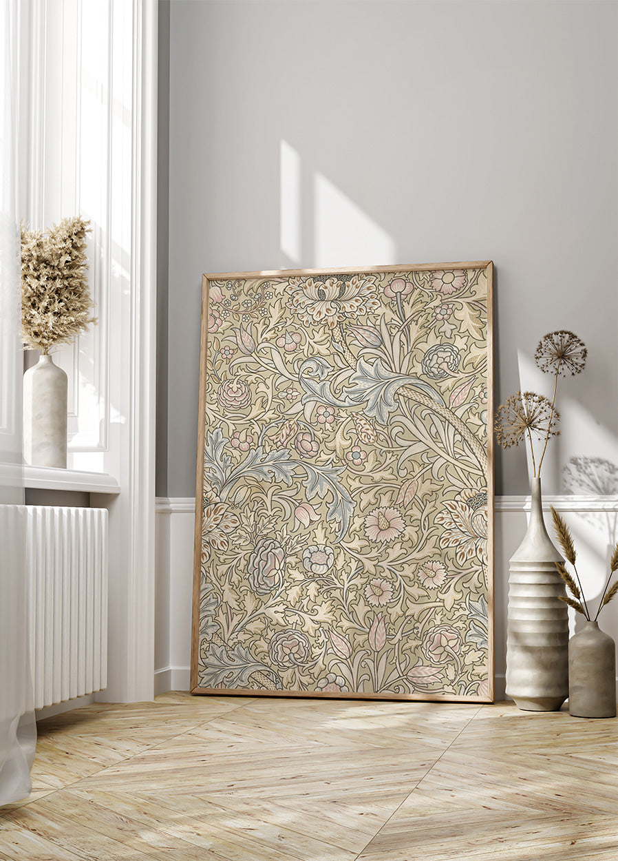 Verziertes Blumenmuster von J.H. Dearle Poster - Posterbox.dk