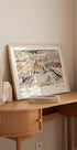 Oxfordshire-Landschaft Paul Nash Britisches Aquarellgemälde-Poster - Posterbox.dk
