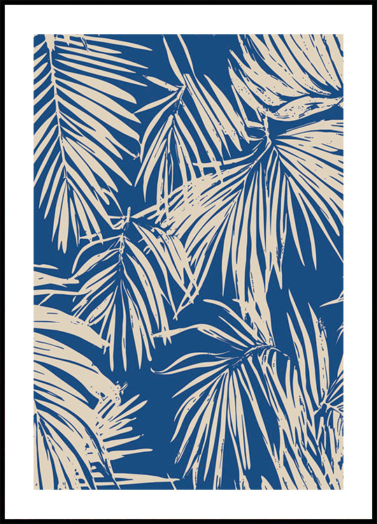 Poster mit Palmblattmuster - Posterbox.dk