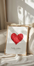 Personalisiertes Papierherz-Poster - Posterbox.dk