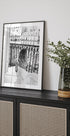 Poster „Pariser Morgenbalkon“ in Schwarzweiß – Posterbox.dk
