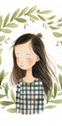 Friedliches Mädchen-Illustrationsposter - Posterbox.dk