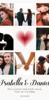 Personalisiertes Paar-Fotocollage-Poster - Posterbox.dk