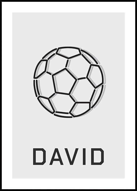 Personalisiertes Fußballposter - Posterbox.dk