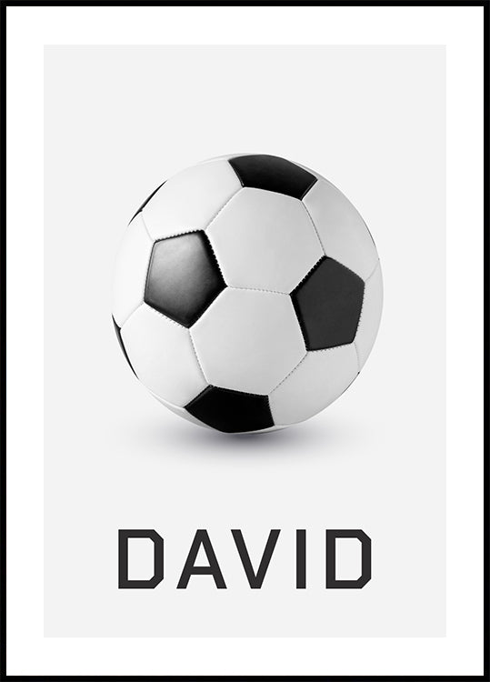 Personalisiertes Fußballposter - Posterbox.dk