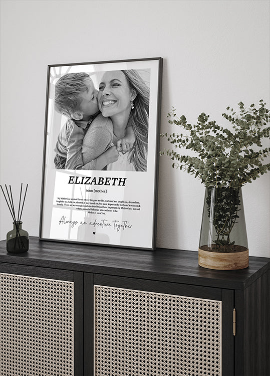 Personalisiertes Mutter-Fotoposter - Posterbox.dk