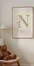 Personalisiertes Wildblumen-Namensposter - Posterbox.dk