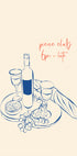 Picknick-Club-Druck, Wein- und Käse-Poster - Posterbox.dk