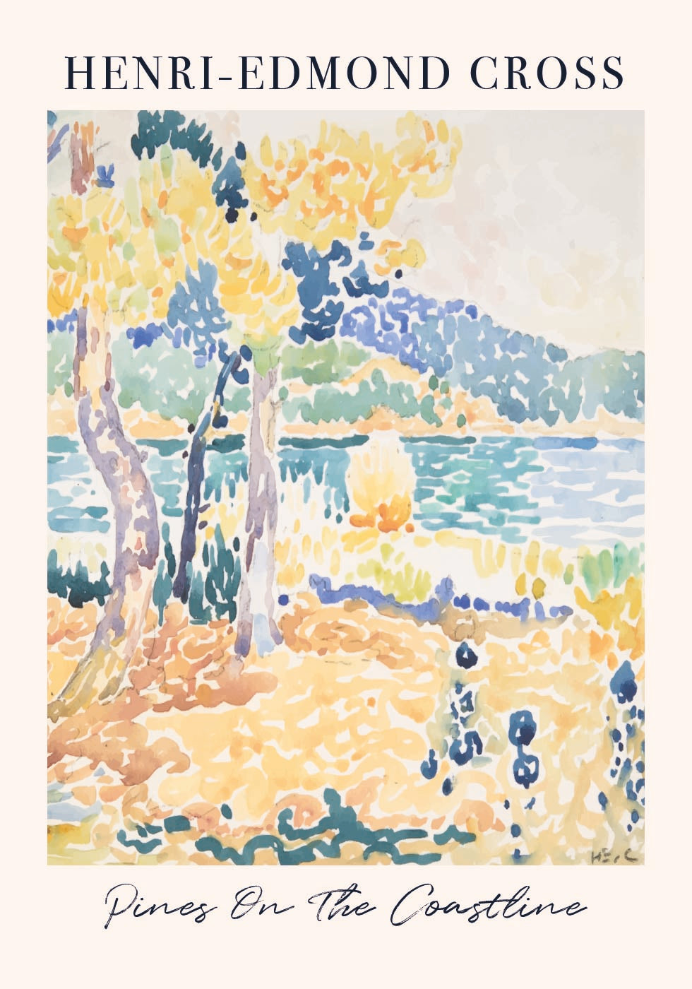 Pines on the Coastline Poster - Posterbox.dk