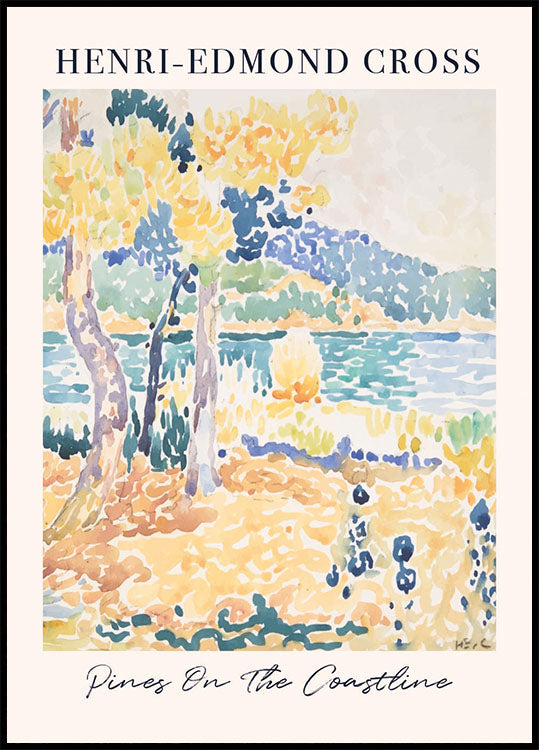 Pines on the Coastline Poster - Posterbox.dk