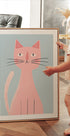 Rosa Katze Poster - Posterbox.dk