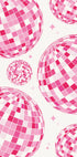 Pink Disco Vibes, Retro Dance Floor Sparkle Poster - Posterbox.dk