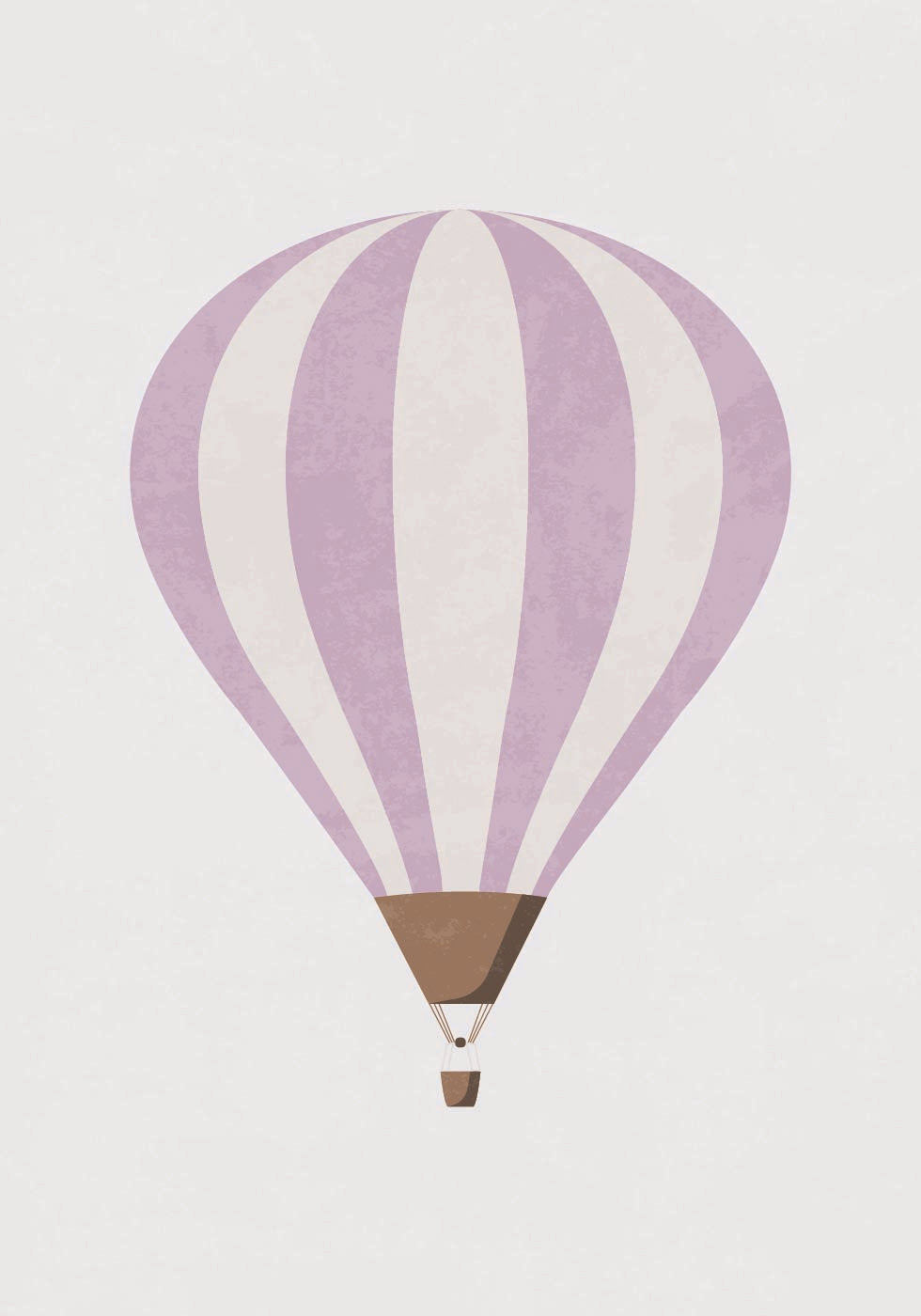 Rosa Heißluftballon-Poster - Posterbox.dk
