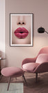 Rosa Lippen Poster - Posterbox.dk