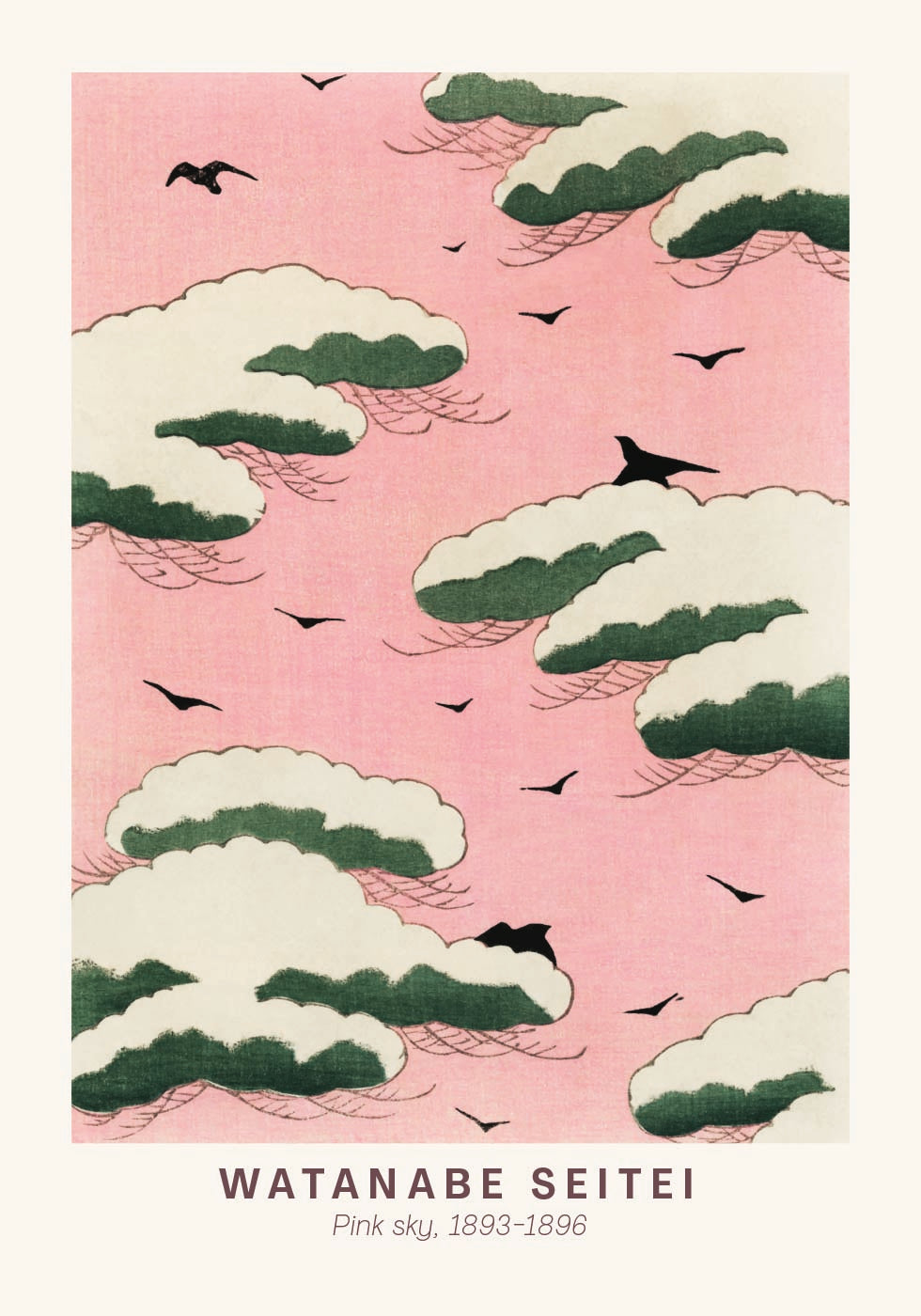 Pink Sky Japanisch, Watanabe Seitei Poster - Posterbox.dk