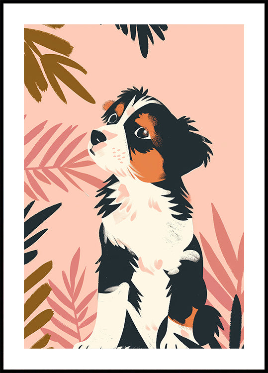 Verspieltes Welpen-Poster - Posterbox.dk