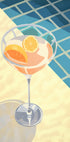 Zitruscocktail am Pool, Sommergetränk Poster - Posterbox.dk