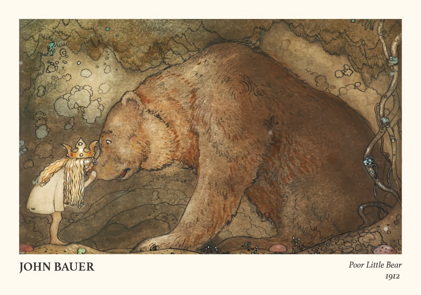 Poster „Armer kleiner Bär“ - Posterbox.dk