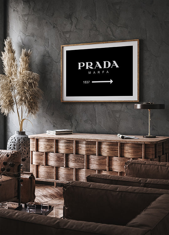 Prada Marfa Directional Poster - Posterbox.dk