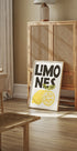 Retro-Zitronen-Illustrationsposter - Posterbox.dk