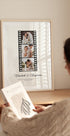 Romantischer Hochzeitsfilmstreifen, Mr und Mrs Poster - Posterbox.dk