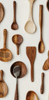 Rustikales Poster mit Küchenutensilien aus Holz - Posterbox.dk