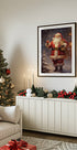 Weihnachtsmann mit Geschenken Poster - Posterbox.dk