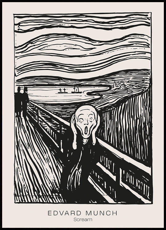 Scream, Edvard Munch Poster - Posterbox.dk