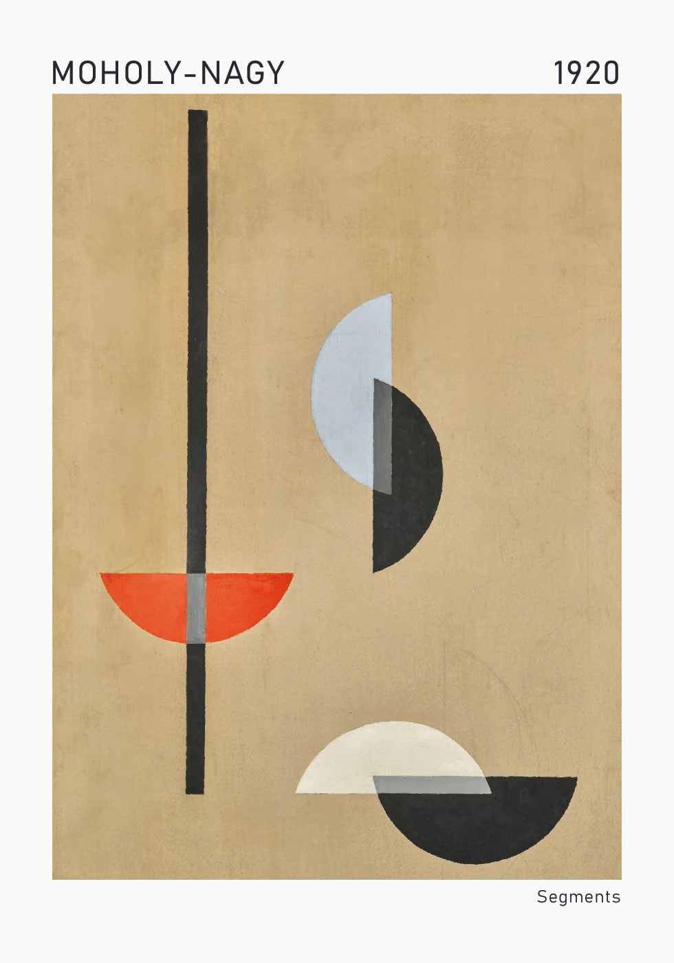 Segmente Bauhaus-Zusammenfassung, Moholy-Nagy, 1920-Paket - Posterbox.dk