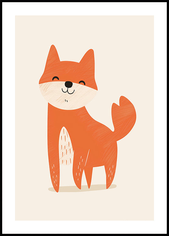 Lächelnder Fuchs Poster - Posterbox.dk
