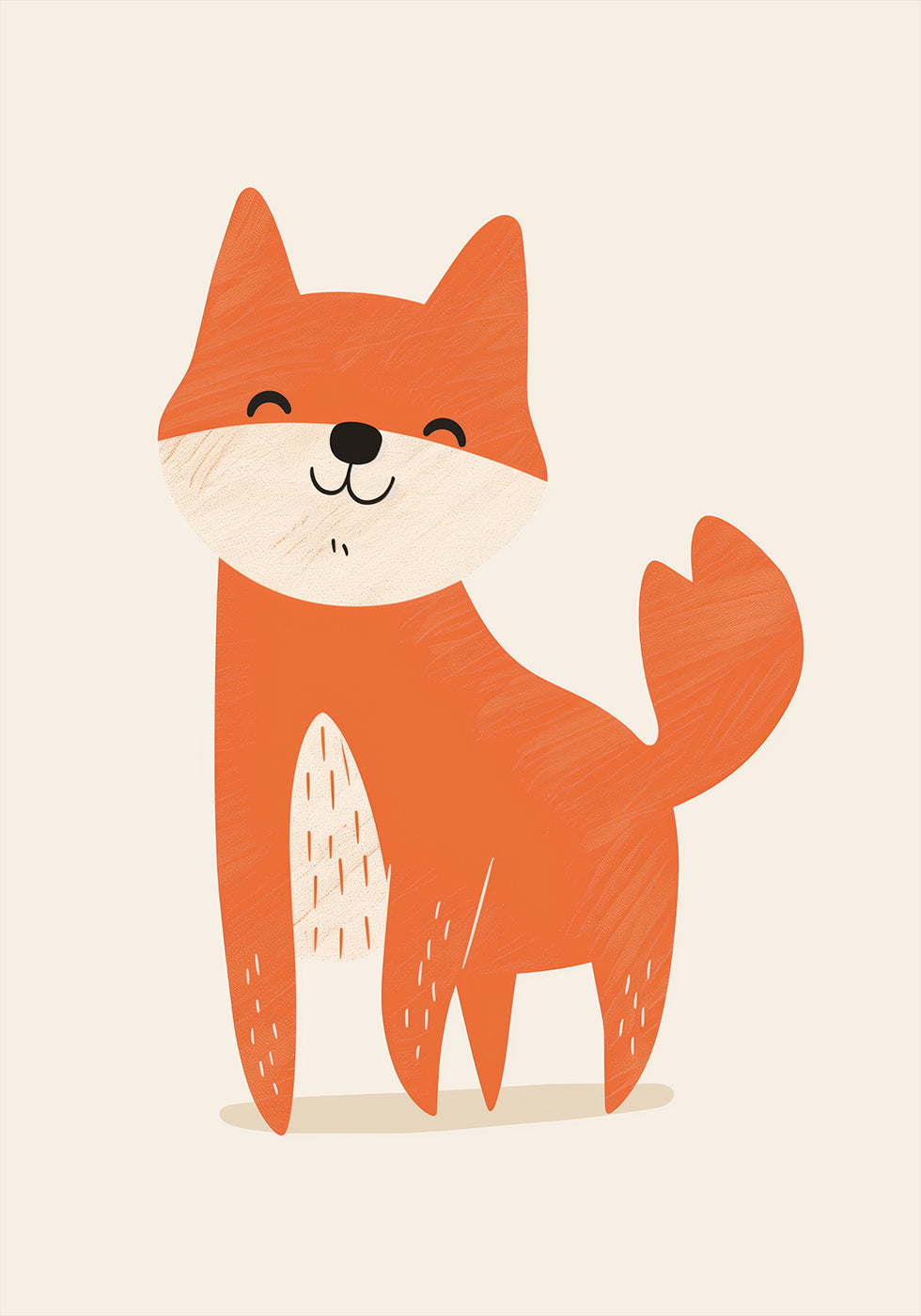Lächelnder Fuchs Poster - Posterbox.dk