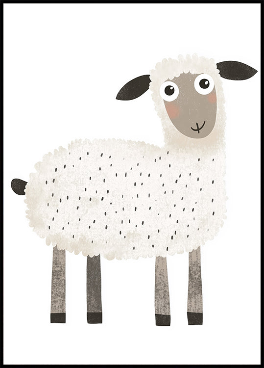 Lächelndes Schaf-Poster - Posterbox.dk