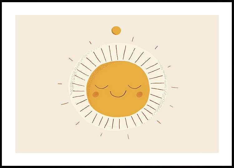 Lächelnde Sonne Poster - Posterbox.dk