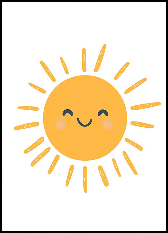Lächelnde Sonne Poster - Posterbox.dk