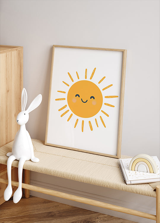 Lächelnde Sonne Poster - Posterbox.dk