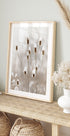 Poster mit verschneiten Trockenblumen - Posterbox.dk